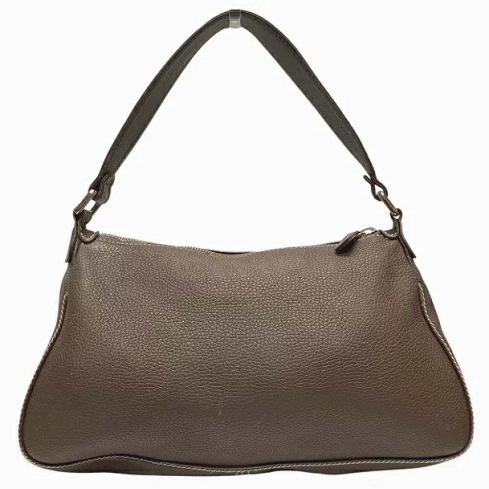 Authentic CHANEL taupe calfskin leather oversized tassel hobo bag - Picture 2 of 13